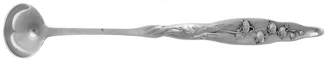 Lily of The Valley (Sterling, 1885, No Monograms) Mustard Spoon