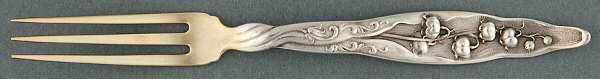 Lily of The Valley (Sterling, 1885, No Monograms) Strawberry Fork