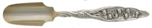 Lily of The Valley (Sterling, 1885, No Monograms) Solid Cheese Scoop