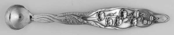 Lily of The Valley (Sterling, 1885, No Monograms) Mustard Spoon CM