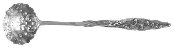 Lily of The Valley (Sterling, 1885, No Monograms) Mayonnaise Ladle