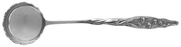 Lily of The Valley (Sterling, 1885, No Monograms) Mayonnaise Ladle