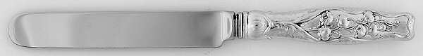 Lily of The Valley (Sterling, 1885, No Monograms) Blunt Hollow Knife with Bolster