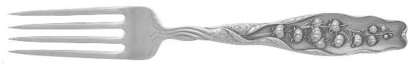 Lily of The Valley (Sterling, 1885, No Monograms) Fork