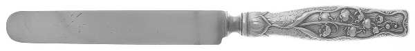 Lily of The Valley (Sterling, 1885, No Monograms) Blunt Hollow Table Knife with Bolster