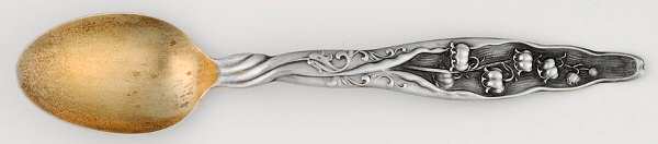 Lily of The Valley (Sterling, 1885, No Monograms) Demitasse Spoon