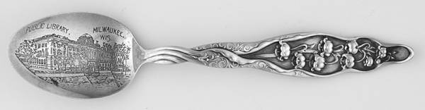 Lily of The Valley (Sterling, 1885, No Monograms) Souvenir Spoon (Five O'Clock)