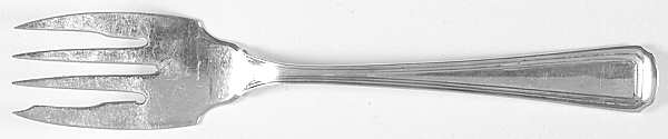 Livingston (Sterling, 1914-1915) Medium Solid Cold Meat Serving Fork