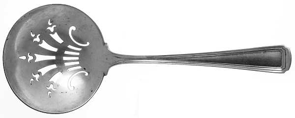 Livingston (Sterling, 1914-1915) Large Pierced Pea Serving Spoon