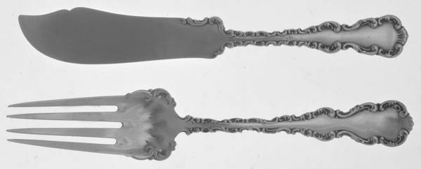Louis XV (Sterling, 1891) Individual Fish Knife & Fork Set