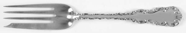 Louis XV (Sterling, 1891) Large Solid Cold Meat Serving Fork