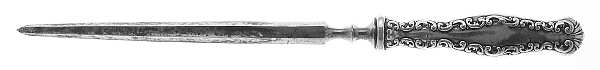 Louis XV (Sterling, 1891) Small Steel Rod Sharpener Knife