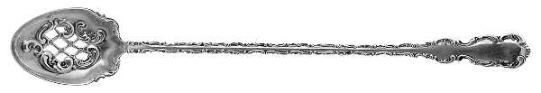 Louis XV (Sterling, 1891) Pierced Bowl Long Handle Olive Spoon