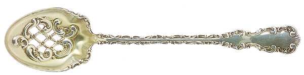 Louis XV (Sterling, 1891) Pierced Bowl Short Handle Olive Spoon