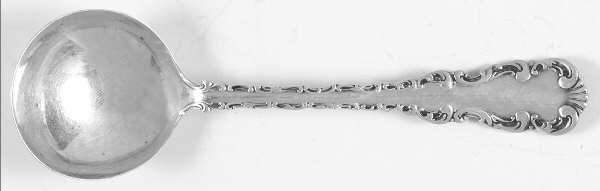Louis XV (Sterling, 1891) Round Bowl Soup Spoon (Bouillon)