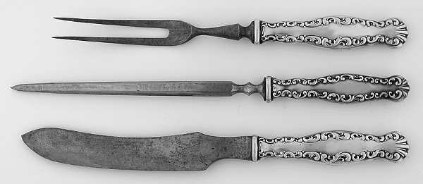 Louis XV (Sterling, 1891) Stainless-Blade 3-Piece Game Carving Set