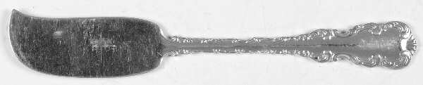 Louis XV (Sterling, 1891) Large Flat Handle Butter Spreader