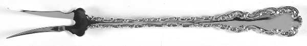 Louis XV (Sterling, 1891) Two-Tine Butter Pick