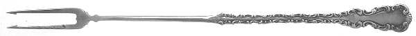 Louis XV (Sterling, 1891) Long Handle Olive Fork