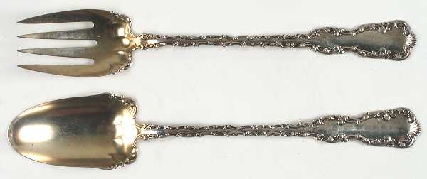 Louis XV (Sterling, 1891) Solid Oversized Serving Salad Set