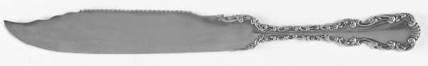 Louis XV (Sterling, 1891) Cake Saw Solid Piece by Whiting Manf Co