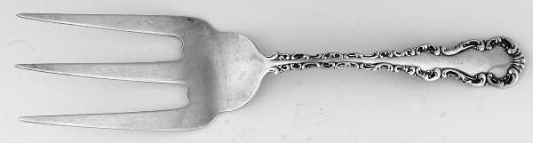 Louis XV (Sterling, 1891) Solid Toast Serving Fork