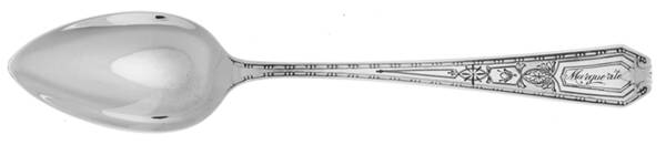 Madam Morris A-Engraved (Sterling, 1909) Monogram Teaspoon