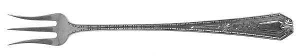 Madam Morris A-Engraved (Sterling, 1909) Oyster Fork