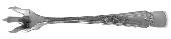 Madam Morris A-Engraved (Sterling, 1909) Large Sugar Tongs