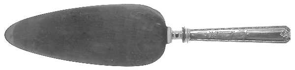 Madam Morris A-Engraved (Sterling, 1909) Pie Server with Silverplate Blade