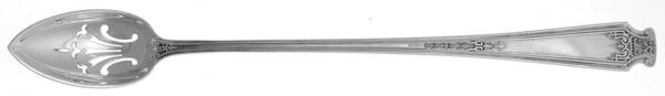Mandarin (Sterling, 1917-1918) Pierced Bowl Long Handle Olive Spoon