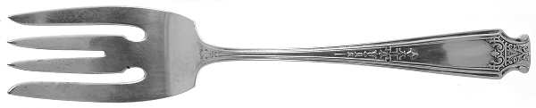 Mandarin (Sterling, 1917-1918) Medium Solid Cold Meat Serving Fork