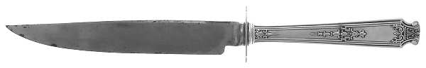 Mandarin (Sterling, 1917-1918) Large Carving/Roast Knife StnlBl w/Sterling Guard