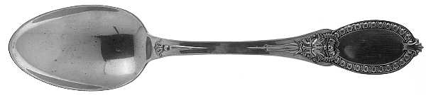 Mask (Sterling, 1889, No Monograms) Dessert/Oval Soup Spoon