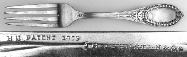 Mask (Sterling, 1889, No Monograms) Coin Silver Fork