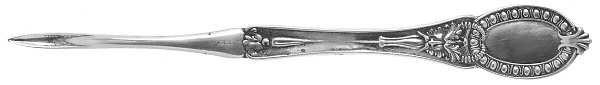 Mask (Sterling, 1889, No Monograms) Solid Nut Pick