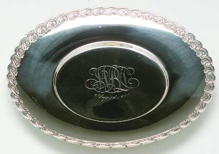 Sterling Hollowware Small Sterling Sandwich Plate
