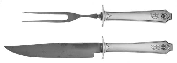 Newport (Sterling, 1917) Small Stainless Blade 2-Piece Steak Carving Set