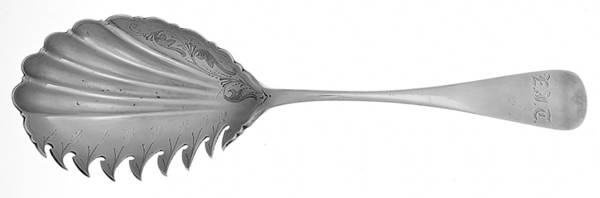 Old English (Sterling, 1890) Macaroni Server Bright Cut