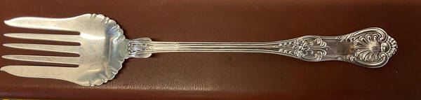Old King (Sterling, 1890) Oversize Solid Salad Servng Fork
