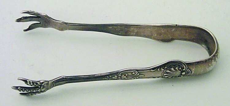 Old King (Sterling, 1890) Small Sugar Tongs