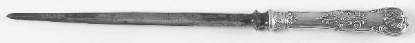 Old King (Sterling, 1890) Large Roast Steel Rod Knife Sharpener