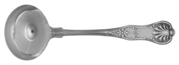 Old King (Sterling, 1890) Solid Gravy Ladle