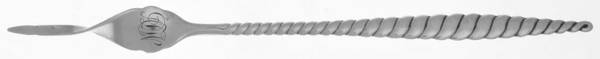 Oval Twist (Sterling, 1880) One Tine Butter Pick
