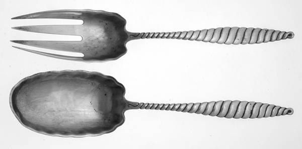 Oval Twist (Sterling, 1880) (2 Pc) Solid Salad Set