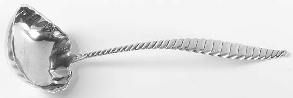 Oval Twist (Sterling, 1880) Oyster Ladle Solid Piece