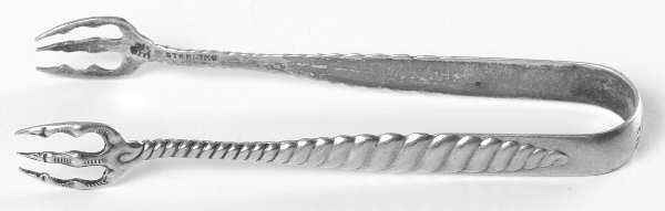 Oval Twist (Sterling, 1880) Bon Bon Tongs