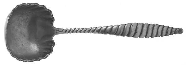 Oval Twist (Sterling, 1880) Solid Gravy Ladle