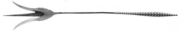 Oval Twist (Sterling, 1880) Large Lettuce Serving Fork