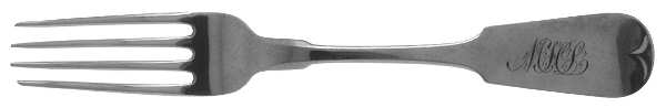 Plain Tip (Sterling, 1870) Fork